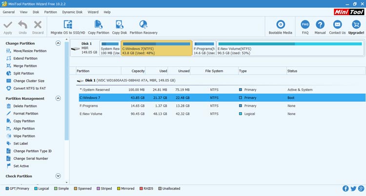 MiniTool Partition Wizard