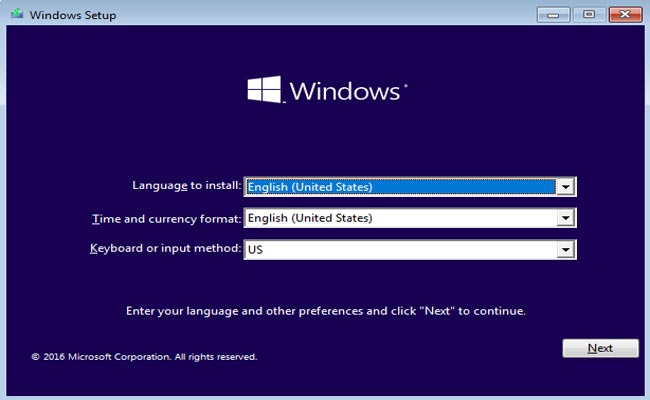 windows 10 language