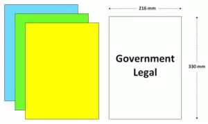 government legal size