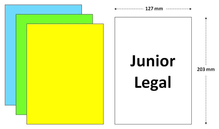 junior legal size